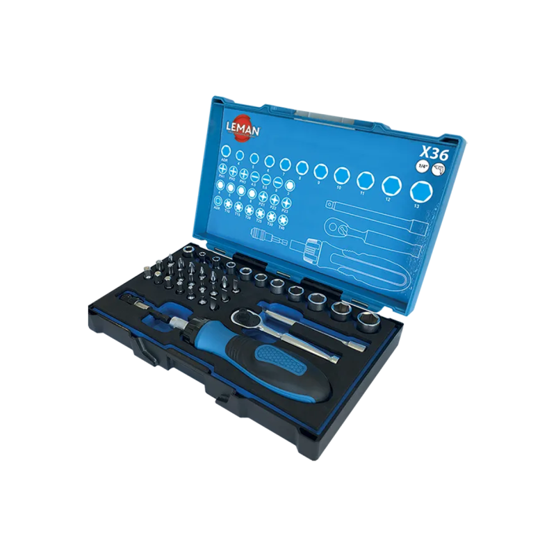 COFFRET DE DOUILLES 1/4’’ EMBOUTS
