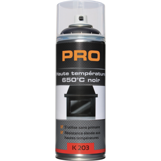 K203 Haute température noir
