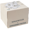 Chiffons d'essuyage textile blancs