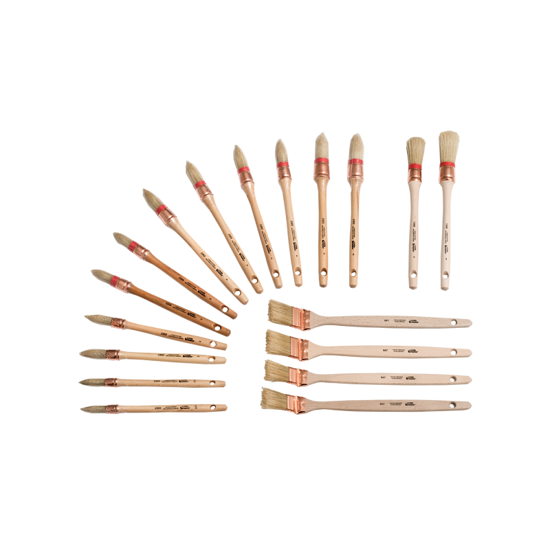Lot de 18 brosses Tradition