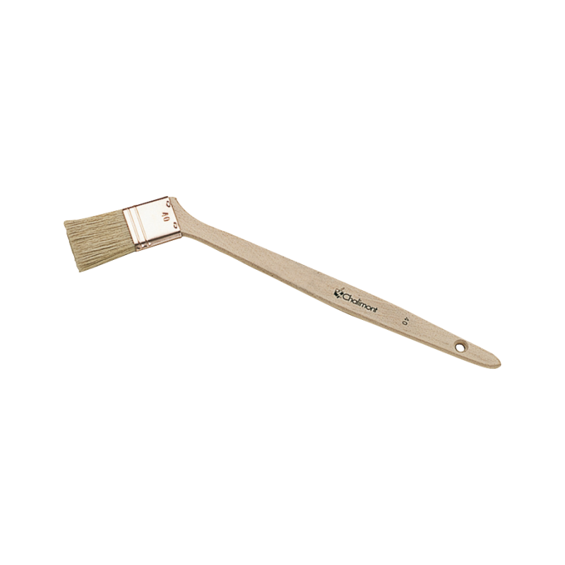 Brosse plate coudée sur chantBâtiment
