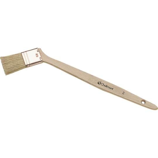 Brosse plate coudée sur chantBâtiment