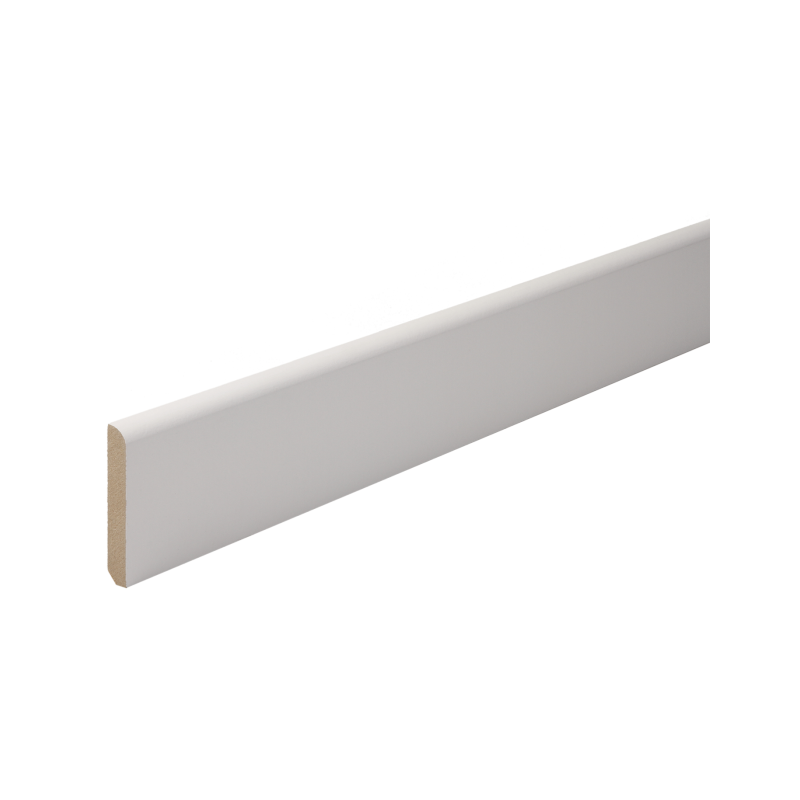 Plinthe arrondie MDF prépeint -10x70mm